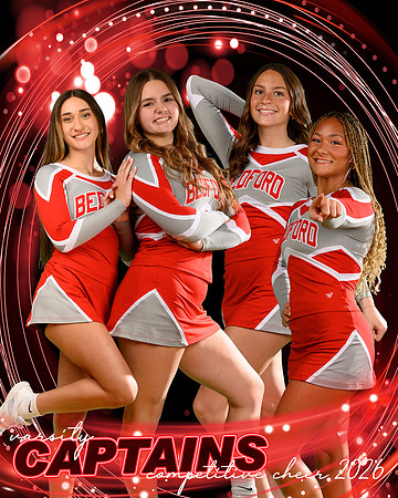 2026 Varsity Competitive Cheer Captains
